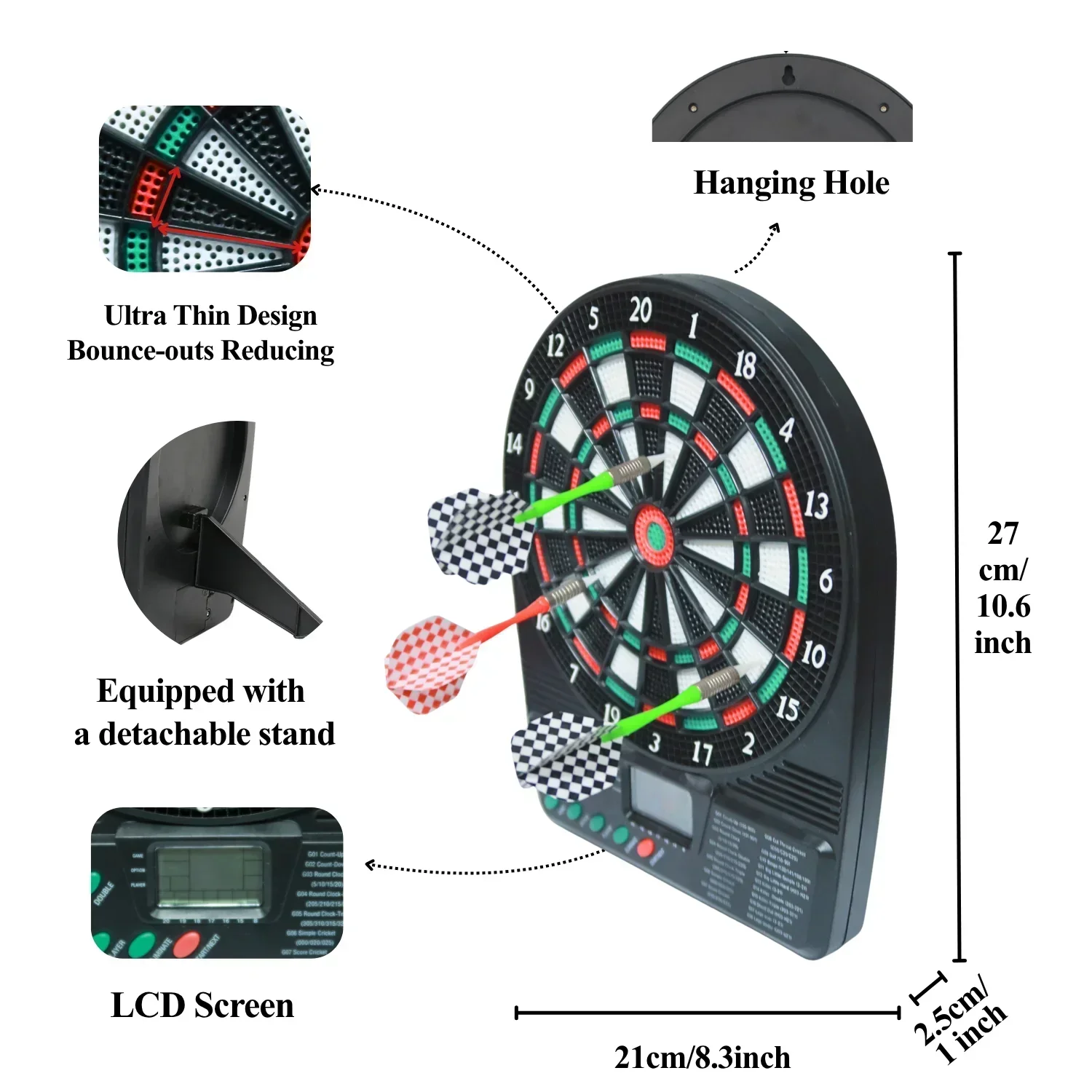 Portable Electronic Dartboard  - Electronic Dartboard Cabinet review and price