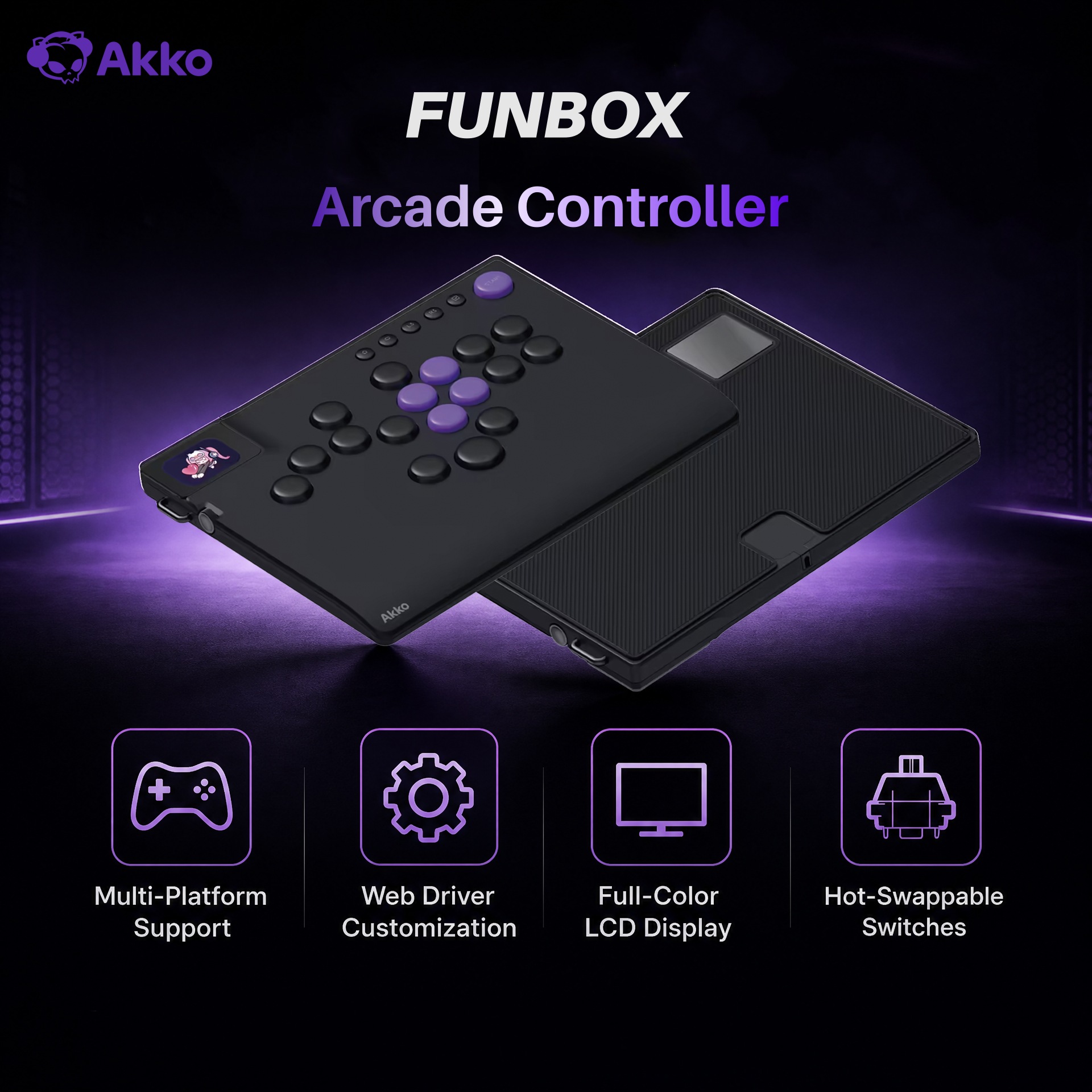 Akko FUNBOX Magnetic Leverless - Arcade No review and price